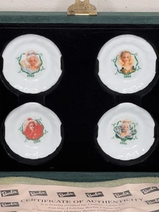 Vintage 1992-1995 Barbie Chilton Globe Holiday China Mini Tea Set in Box W/COA - Picture 1 of 5