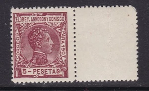 1907 - España - Elobey - Edifil 49 - 5p lila oscuro - MNH - Picture 1 of 2