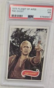 1975 Planet of the Apes Trading card #10 The Quest PSA 7 Nr Mint - Picture 1 of 2