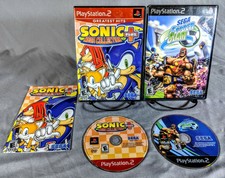 Sonic Mega Collection Plus + Sega Soccer Slam PS2 Playstation 2 Game Lot Tested