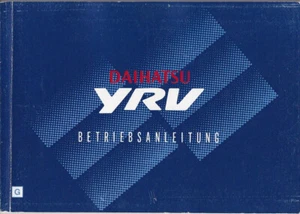 DAIHATSU YRV Betriebsanleitung 2000 01 Bedienungsanleitung Handbuch Bordbuch BA - Picture 1 of 1