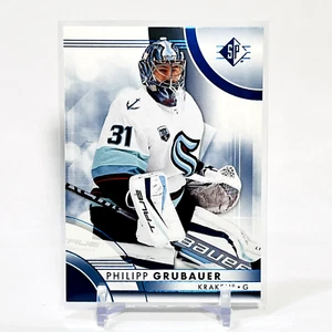 Philipp Grubauer 2023-24 Upper Deck SP Hockey #89 Blue Parallel Seattle Kraken - Picture 1 of 4