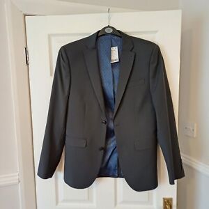 Next Men's Grey Smart Formal Jacket - UK Size 38R, Slim Fit - Brand New w/ Tags