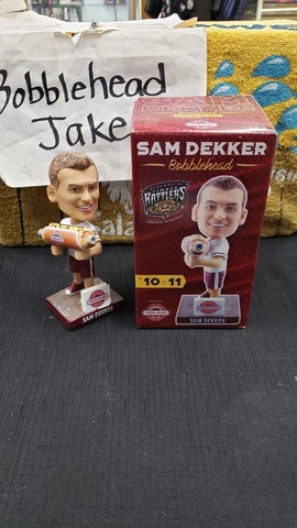 NIB 2017 BRATZOOKA SAM DEKKER WISCONSIN TIMBER RATTLERS BREWERS BOBBLEHEAD SGA Cover
