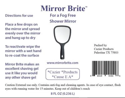 Shaving mirror antifog fog  free - Image 1 of 2