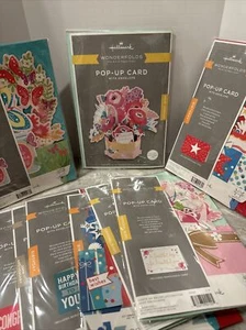 LOT OF 9 BRAND NEW ALL OCCASION HALLMARK PAPER WONDER POP-UP CARDS Wonderfolds - Picture 1 of 4