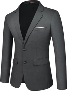 Men'S Sport Coats & Blazers Slim Fit Suit Jacket for Men Two Button Sport Coat f - Picture 1 of 7