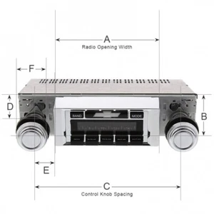 1940 - 1952 Chevy Full Size USA 230 Radio AM/FM Custom FIT TO YOUR MEASUREMENTS - Picture 1 of 6