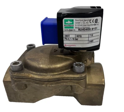 Electroválvula IMI Norgren Buschjost 8240400.9101 2/2 NC G1" 230V AC 16 bar Foto 1 de 4