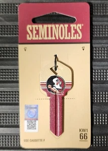 FLorida State Seminoles House Key Blank KW1 66 College Fan Stocking Stuff - Picture 1 of 3