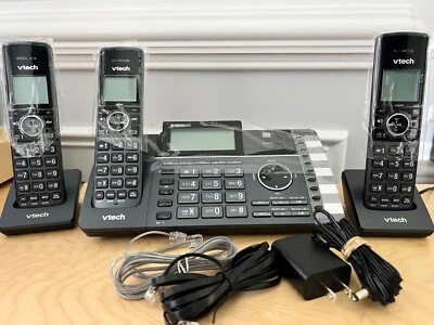 VTech DS6251-3 DECT 6.0 2 линии беспроводной телефон с ответом, 80-1401-00 * б/у * 6 - Изображение 1 из 4