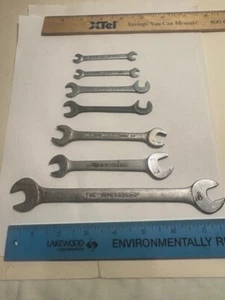 MADE USA - VINTAGE WILLIAMS LOT OF 7 OPEN END WRENCHES - Picture 1 of 10