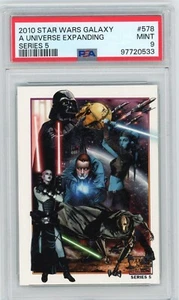 2010 Topps Star Wars Galaxy 5 "A UNIVERSE EXPANDING" #578 PSA 9 MINT 97720533 - Bild 1 von 2