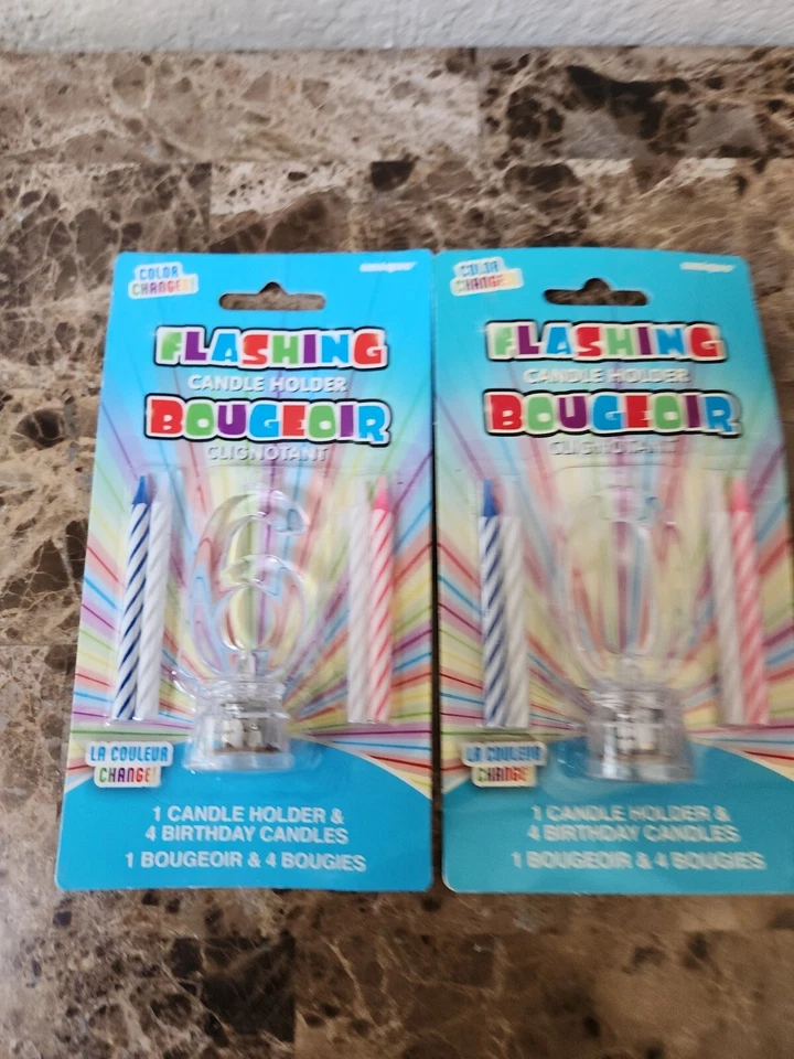 Unique Color Changing Flashing Birthday Candle Holder Number 0