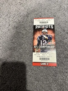 2014 2015 PATRIOTS VS COLTS AFC CHAMPIONSHIP TICKET DEFLATEGATE Tom Brady - Bild 1 von 3