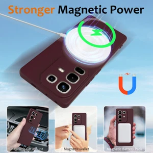 Funda protectora de silicona líquida suave magnética a prueba de golpes para Infinix Note 50 Pro 4G - Imagen 1 de 17
