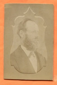 CDV KS Porträt eines bärtigen Mannes um 1870er Jahre - Bild 1 von 2