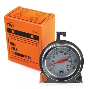 Oven Thermometer- Stainless Steel Dial Oven Temperature Fan & Gas Ovens - IN-243 - Picture 1 of 7