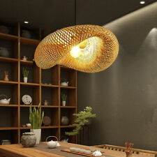 Handmade Bamboo Weave Pendant Lighting modern Chandelier Ceiling Lamp Fixture Ce