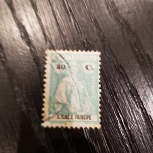 S. THOME & PRINCIPE CERES 40 C. (1922) Used - Picture 1 of 1