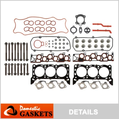 Se adapta a 01-04 Ford E150 E250 F150 4,2 L OHV Juego de juntas de culata pernos VIN 2 Foto 1 de 4