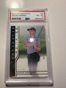 2021 Artifacts #80 Justin Thomas RC PSA 8 NM-MT 952/999 - Picture 1 of 2
