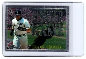 Inserto Topps Chrome Master of the Game 1996 #MG20 Frank Thomas Chicago White Sox - Imagen 1 de 2