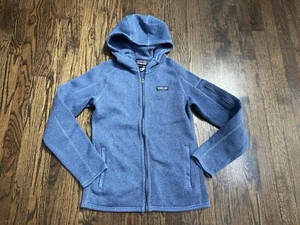PATAGONIA Heathered Navy Blue Full Zip Hooded Better Sweater Jacket Size XS - Picture 1 of 4