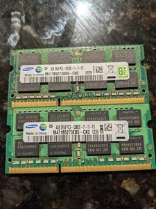 Samsung 8GB (2x4GB) 2Rx8 PC3-12800S (M471B5273DH0-CK0) DDR3 Laptop ram - Picture 1 of 2