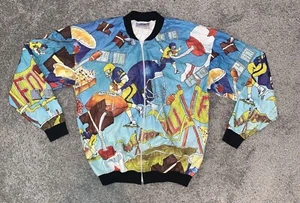 Rare Vintage Ty-Breakers Football All Over Paper Jacket 80s VINTAGE Medium - Bild 1 von 10