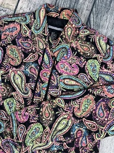 Requirements Jacket Womens Medium Paisley Multicolor Lightweight Coat Button - Picture 1 of 9
