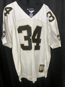 Authentic Ricky Williams New Orleans Saints Reebok Helmet Tag Jersey Size 50 NFL - Picture 1 of 3