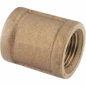 Brass Coupling 1/4" Female Threaded FIP Pipe Fitting (Lot of 5) - Picture 1 of 4