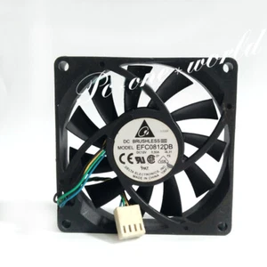 Delta EFC0812DB 8015 12V 0.50A 8CM 80*80*15MM PWM 4pin Large air volume fan - Bild 1 von 4