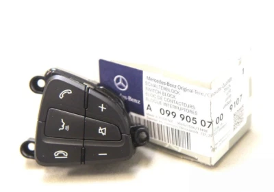 NEW MERCEDES-BENZ A W176 STEERING WHEEL RIGHT SWITCH A09990507009107 ORIGINAL - Image 1 of 4