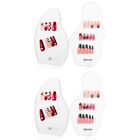  4 Pcs Nail Display Boards Trasparent Nail Art Stands Nail Practice Board With