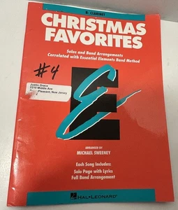 Essential Elements Christmas Favorites For Eb Alto Clarinet Sheet Music Songbook - Picture 1 of 6