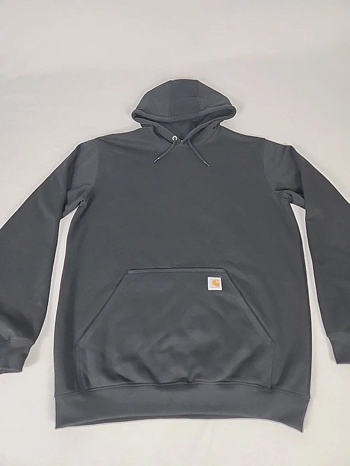 Carhartt K121 Men's Midweight Hooded Pullover Sweatshirt Chk121 BLK TL LRG