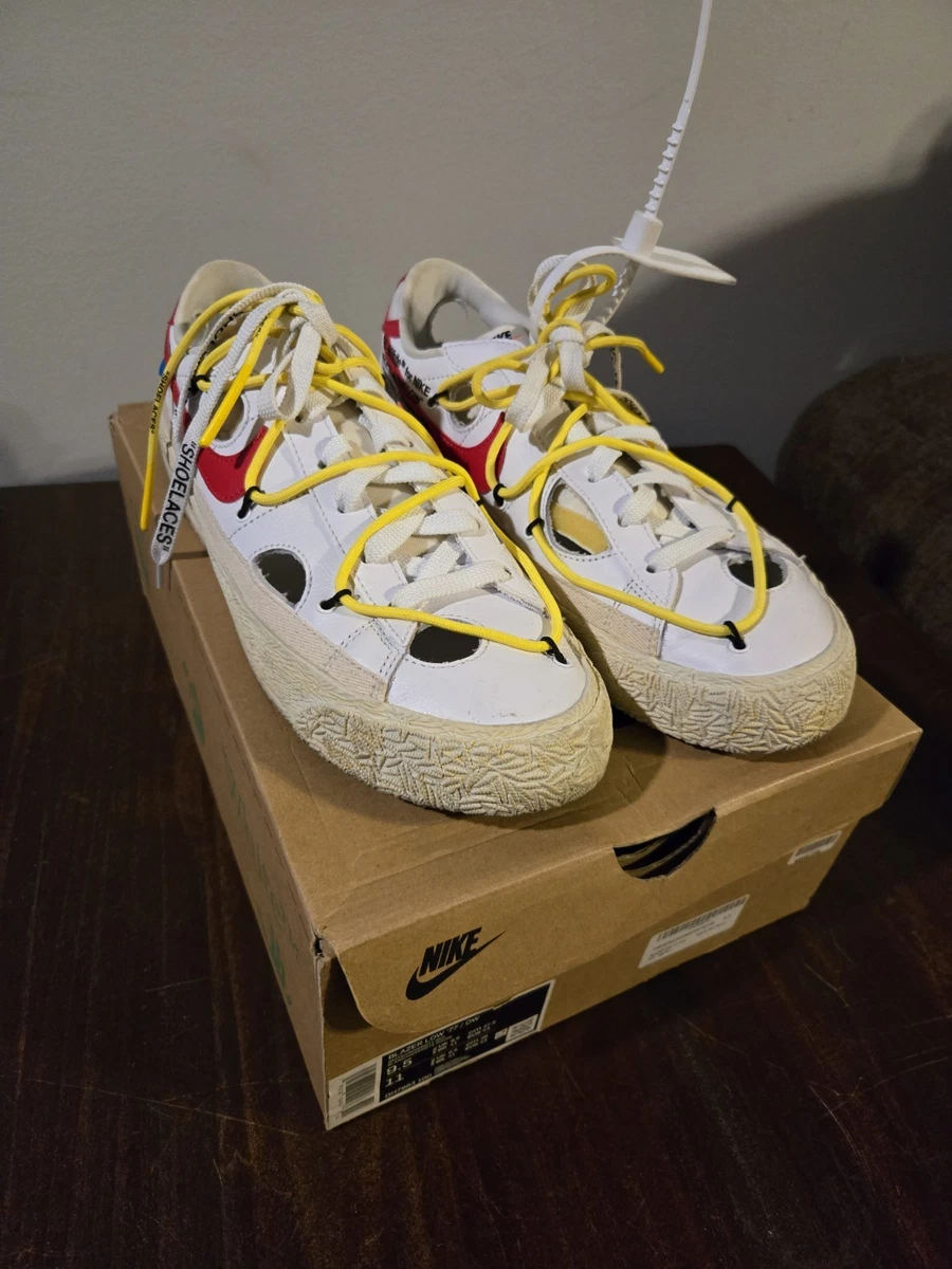 Nike Off-White x Blazer Low White University Red for Sale