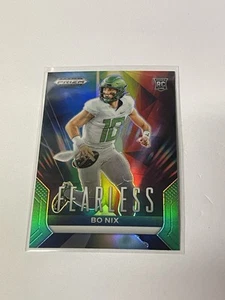 2024 Panini Prizm Draft Picks Fearless Green #F-BN Bo Nix **033383 - Picture 1 of 2