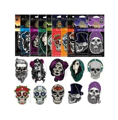 AROMA CAR Ambientador de celulosa con diseño día de los muertos
