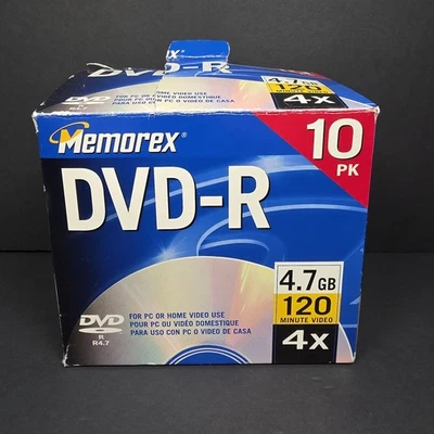 CD High Speed Memorex 10-Pack Music CD-RW Discs 12X 700 MB/Mo 80min Blank - Image 1 of 4