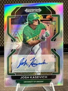 Josh Kasevich 2022 Panini Prizm Draft Picks Baseball Silver Prizm Auto #PDP60 - Picture 1 of 2