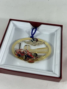 Indianapolis Motor Speedway 2019 adorno de coleccionista de Navidad de latón - Imagen 1 de 5