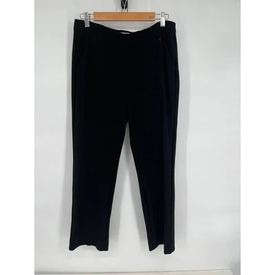 Calvin Klein Pull On Jeans Black Straight Leg Career Pants XL - Image 1 of 4