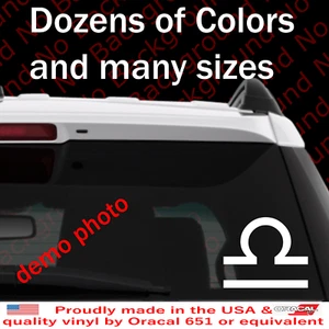 Libra Zodiac Horoscope Symbol Sign Vinyl Decal for Yeti Car Window Laptop Bumper - Picture 1 of 9