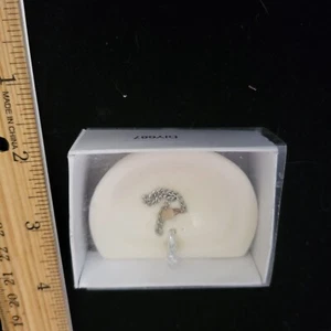 1/12 Scale Streets Ahead Dolls House White Round Bathroom Sink Porcelain DIY687 - Picture 1 of 1