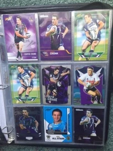 Cooper Cronk Signed Collector Cards Bulk Lot Leather Folder Storm NRL - Picture 1 of 12