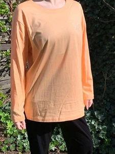 Damen longsleeve Shirt Gr.42 apricot  80er True Vintage  - Bild 1 von 8