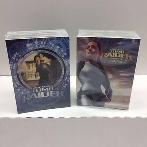 TOMB RAIDER 1st MOVIE & CRADLE OF LIFE (2 COMPLETE CARD SETS) w/ ANGELINA JOLIE